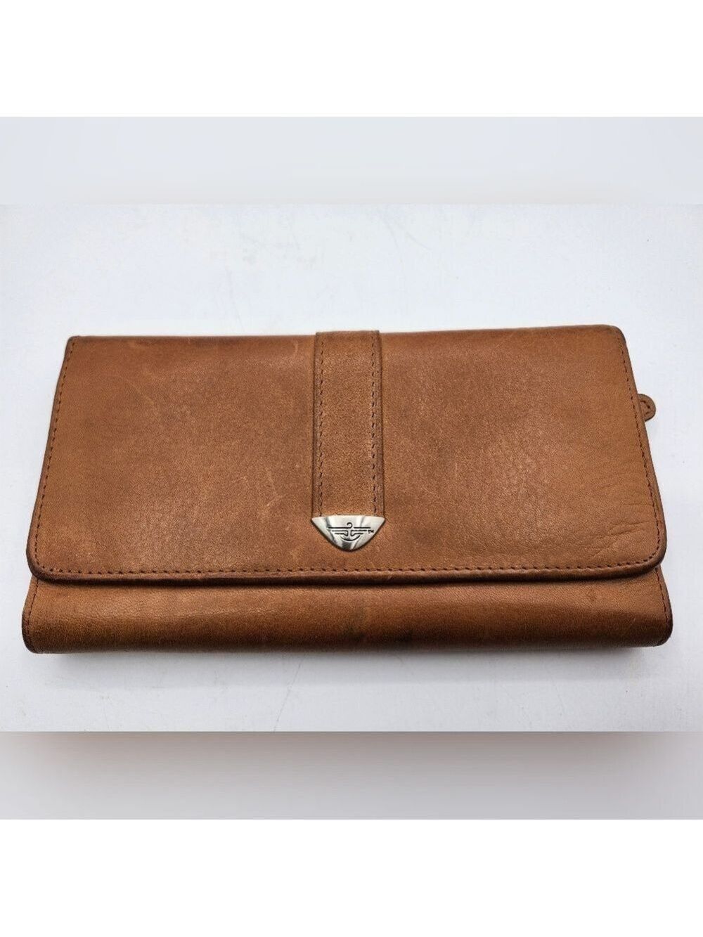 Dockers Brown Leather Women's Clutch